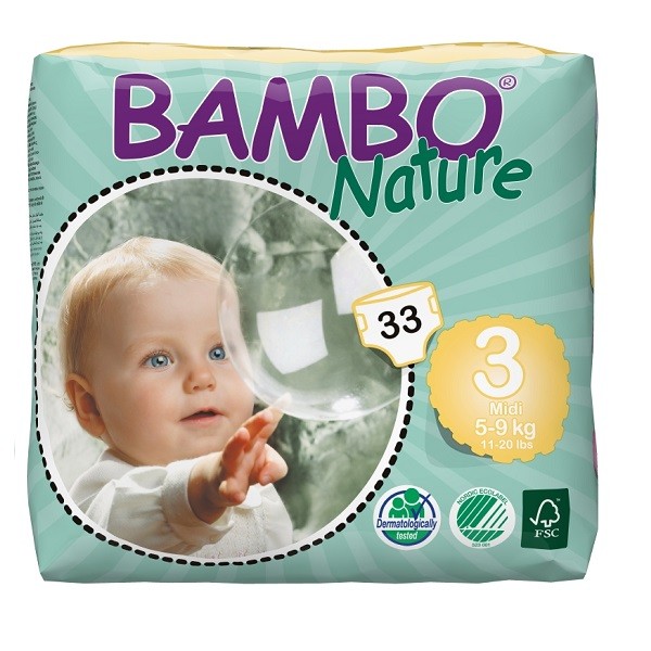 Ökowindeln Bambo Nature 3 Midi