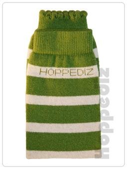 Babystulpen kiwi-creme Streifen