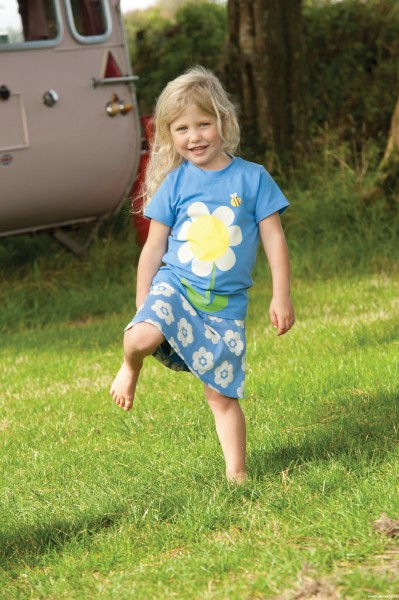 Set Hosen-Rock und T-Shirt "Kornblume"