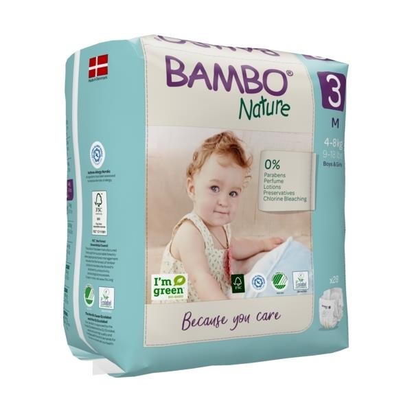 Ökowindeln Bambo Nature 3 M 4-8kg