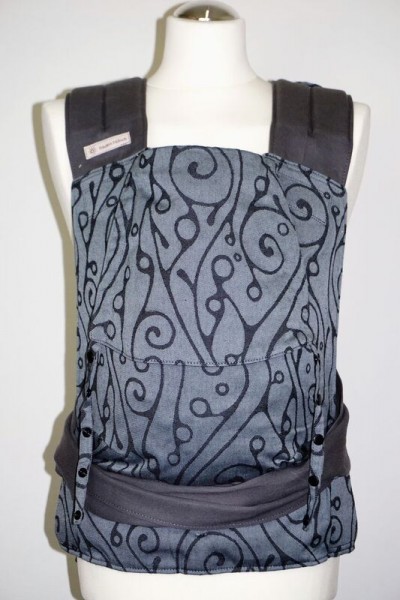 Babytrage Frl. Hübsch Mei Tai Toddler BIO "Seaweed Silber"