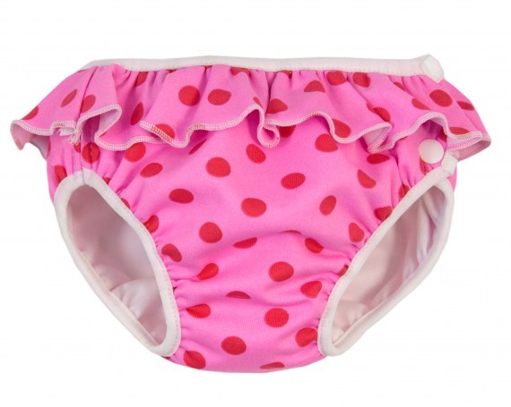 Schwimmwindeln Pink Dots Frill
