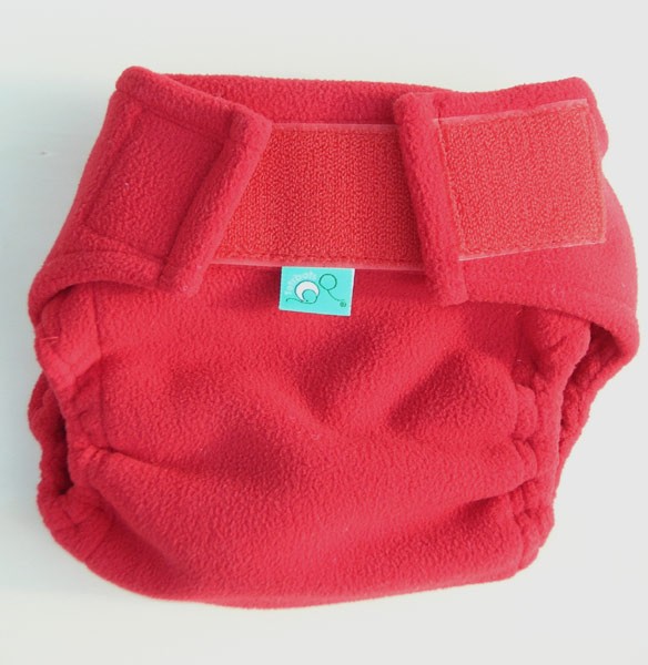 Stoffwindeln Überhosen Fleece rot