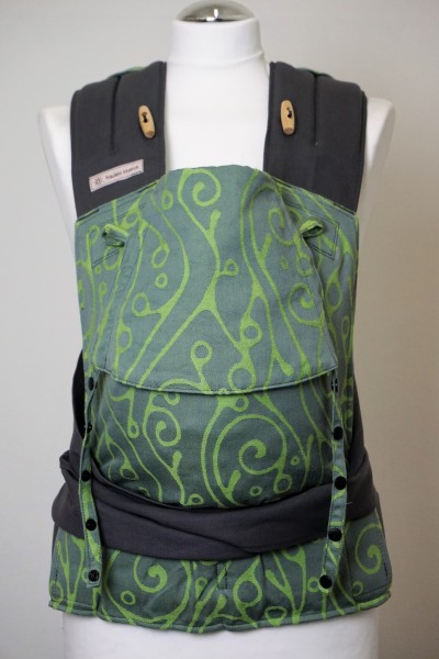 Babytrage Frl. Hübsch Mei Tai Baby BIO "Seaweed Alchemilla"